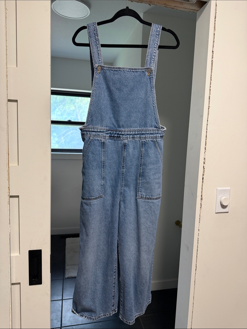 Topshop Cropped Wide Leg Overalls